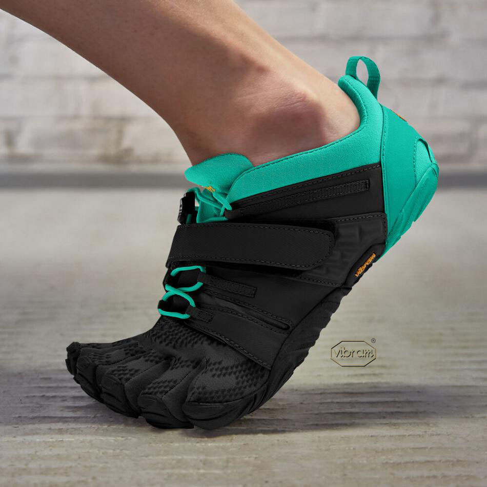 Black / Green Vibram V-Train 2.0 Women's Training Shoes | USA_N44