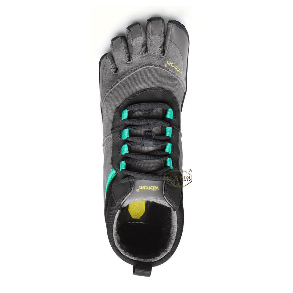 Black / Grey / Green Vibram V-Trek Insulated Women's Hiking Shoes | USA_B40