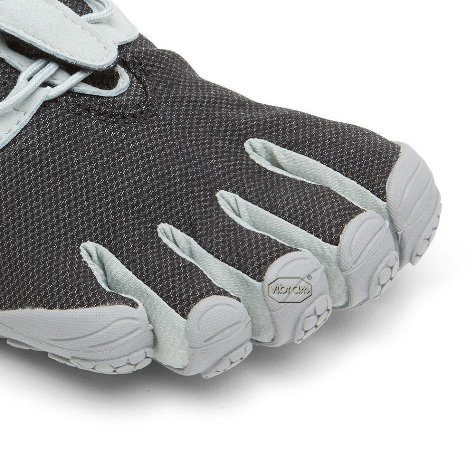 Black / Grey Vibram V-Run Retro Men's Running Shoes | USA_B91