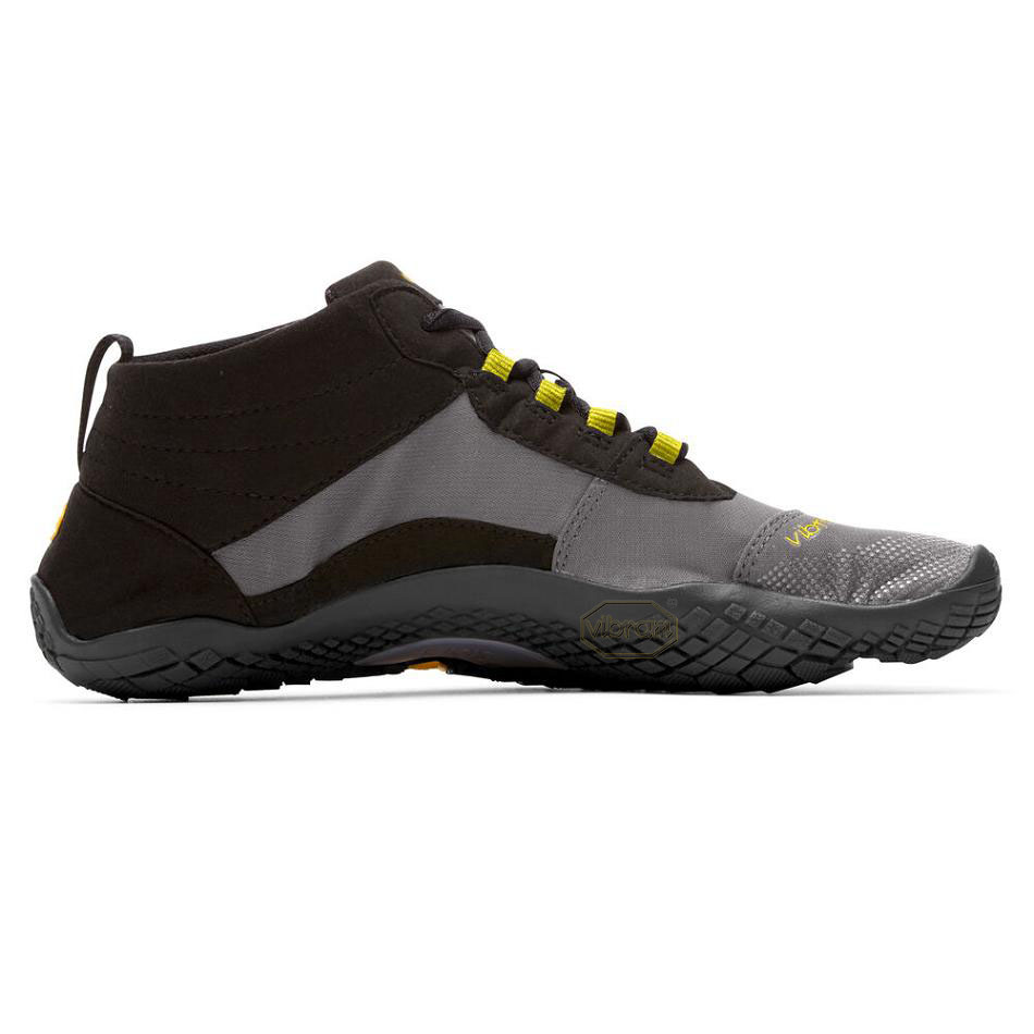 Black / Grey Vibram V-Trek Women's Trail Running Shoes | USA_J81