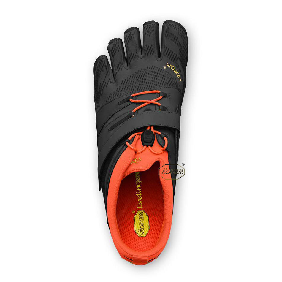 Black / Orange Vibram V-Train 2.0 Men's Training Shoes | USA_R22