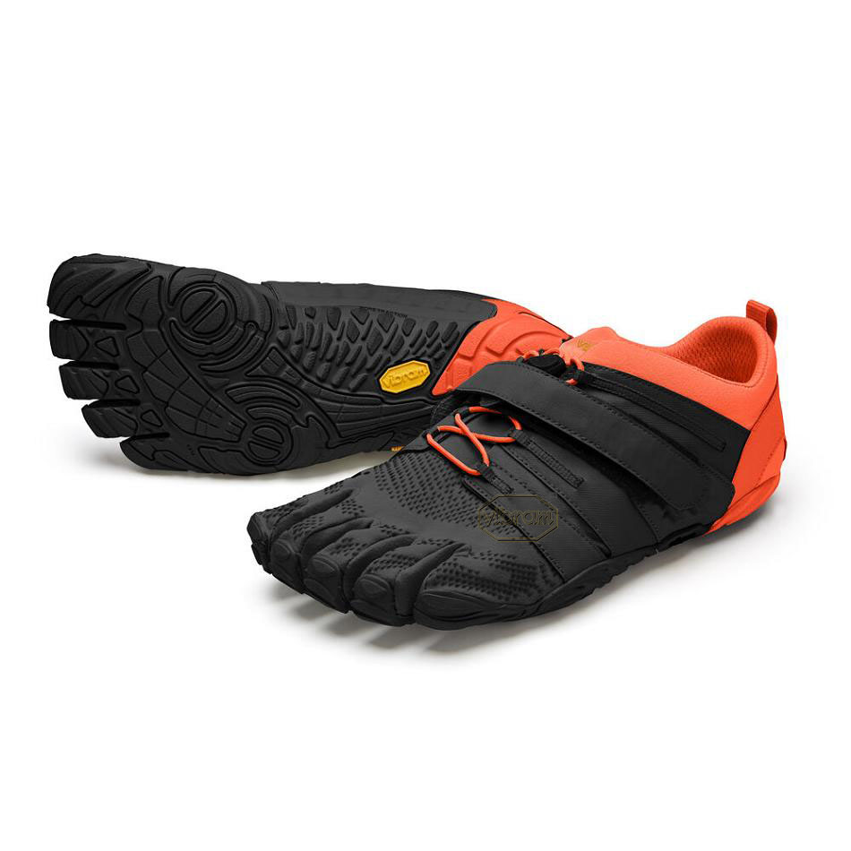 Black / Orange Vibram V-Train 2.0 Men\'s Training Shoes | USA_R22