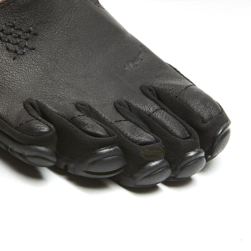 Black Vibram CVT-Leather Women's Casual Shoes | USA_D56