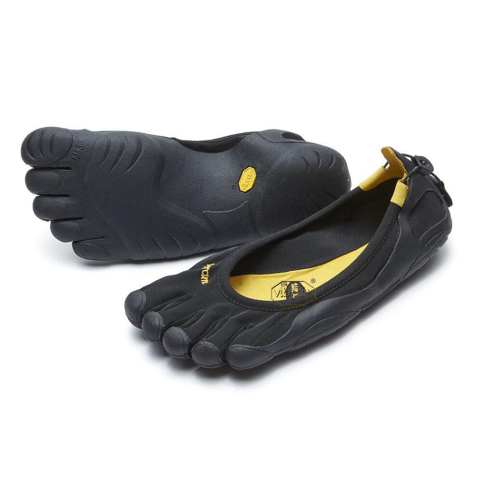Black Vibram Classic Men\'s Casual Shoes | USA_M24