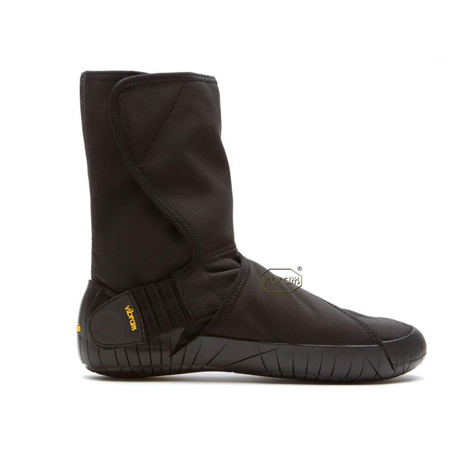 Black Vibram Furoshiki New Yorker Mid Men's Boots | USA_C89