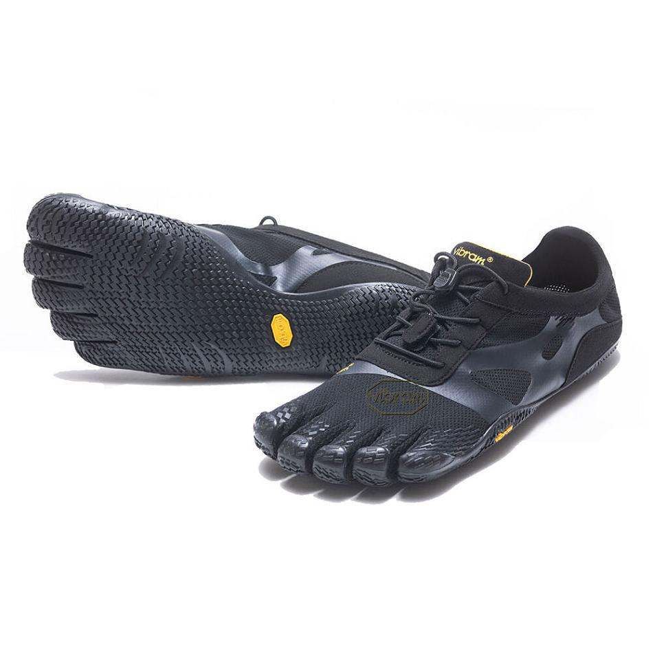 Black Vibram KSO EVO Men\'s Training Shoes | USA_U55