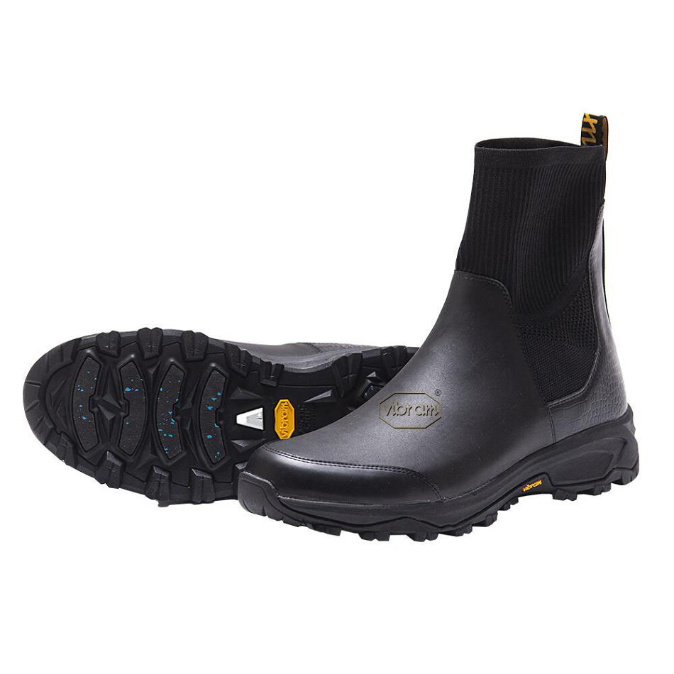 Black Vibram Luxury Rubber Men's Boots | USA_E45
