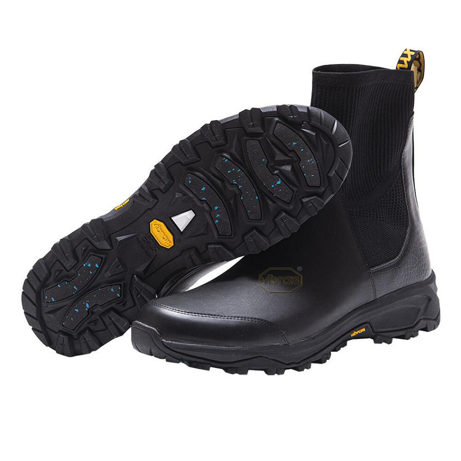 Black Vibram Luxury Rubber Men\'s Boots | USA_E45