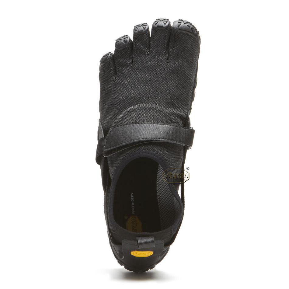 Black Vibram Spyridon EVO Men's Running Shoes | USA_S82