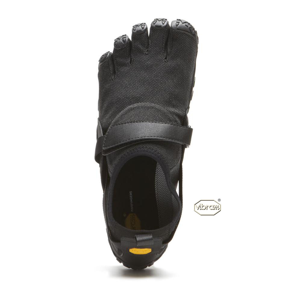 Black Vibram Spyridon EVO Men's Trail Running Shoes | USA_R70
