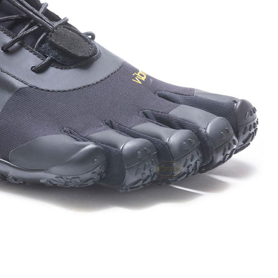 Black Vibram V-Alpha Men's Hiking Shoes | USA_G31