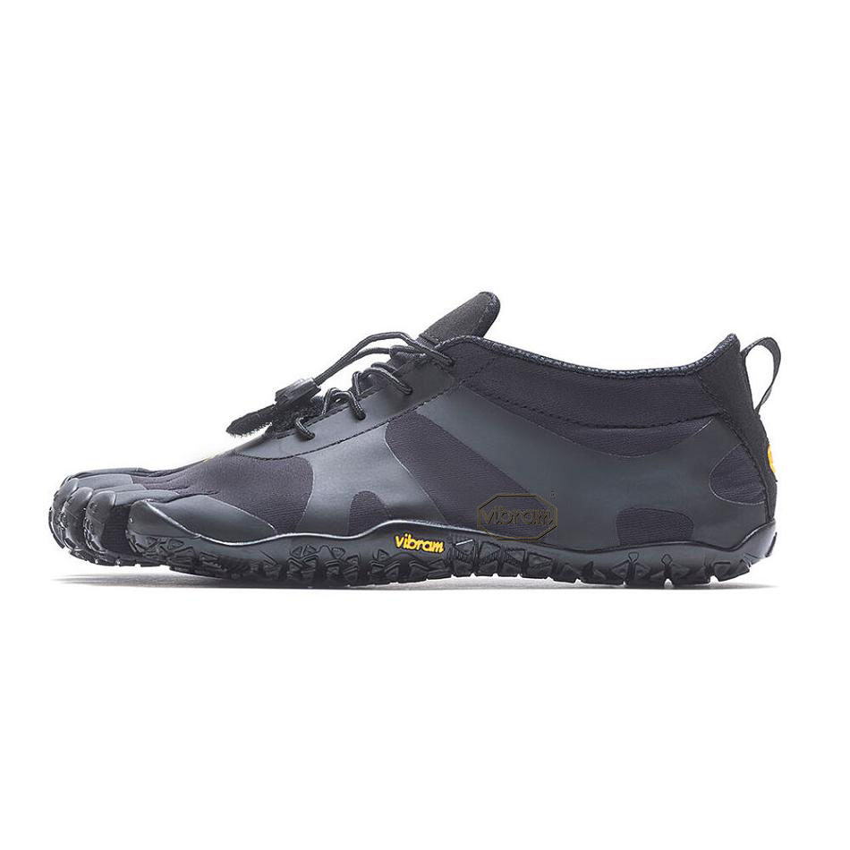 Black Vibram V-Alpha Men's Trail Running Shoes | USA_B16