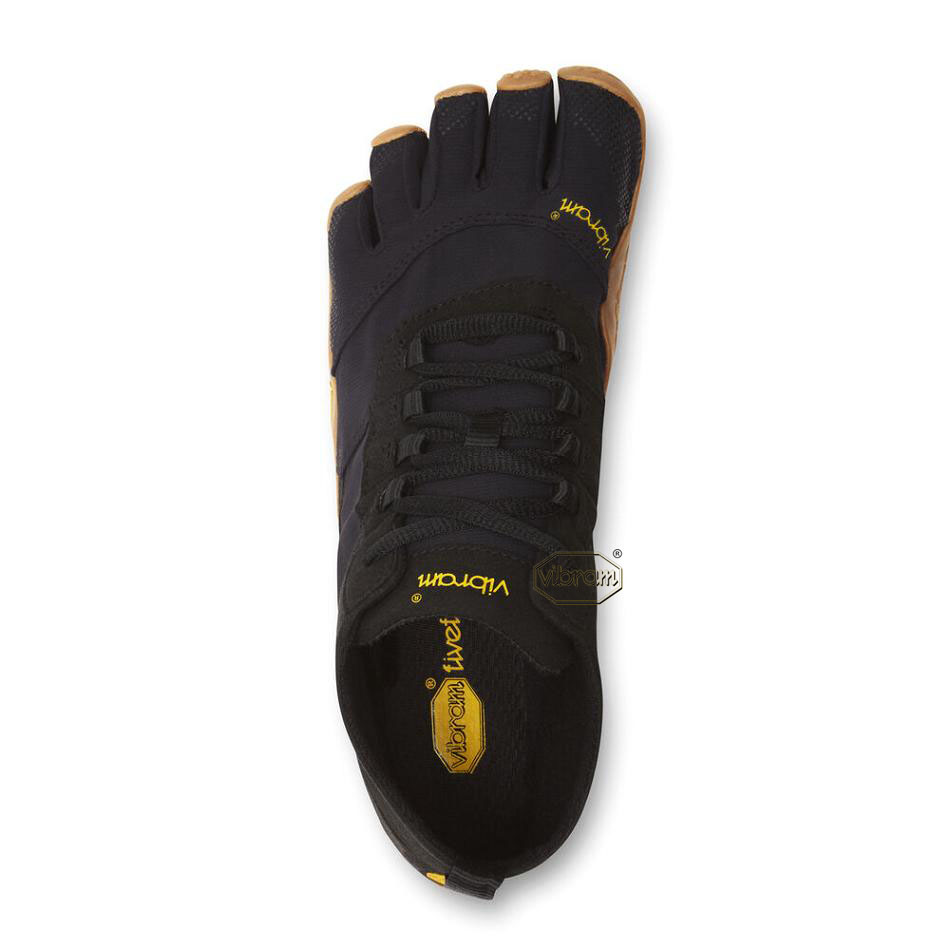 Black Vibram V-Trek Men's Casual Shoes | USA_J57