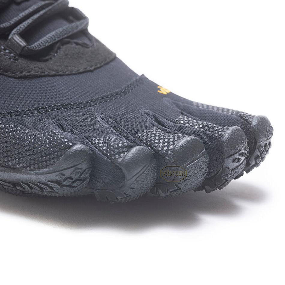 Black Vibram V-Trek Women's Hiking Shoes | USA_G58