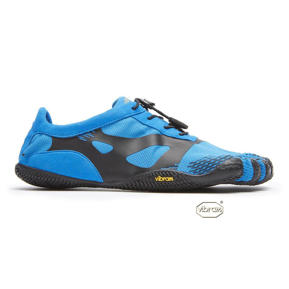Blue / Black Vibram KSO EVO Men's Training Shoes | USA_G07