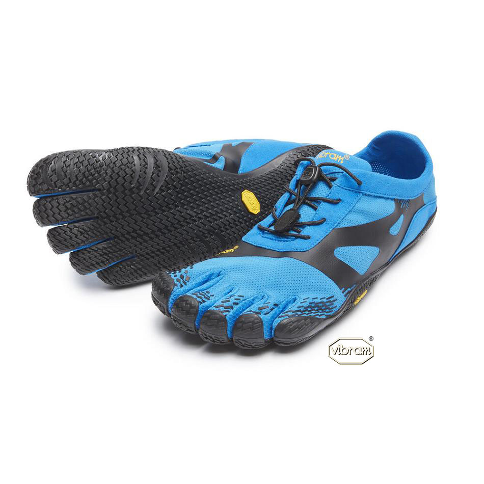 Blue / Black Vibram KSO EVO Men\'s Training Shoes | USA_G07