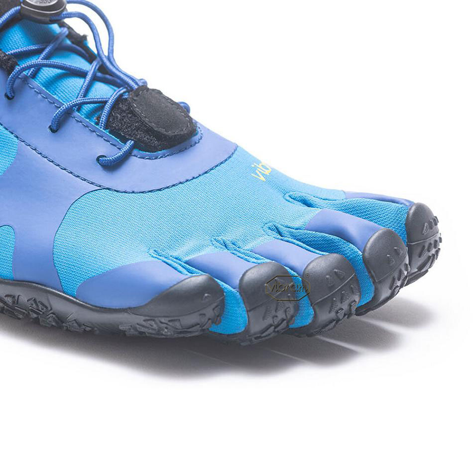 Blue / Black Vibram V-Alpha Men's Hiking Shoes | USA_K58
