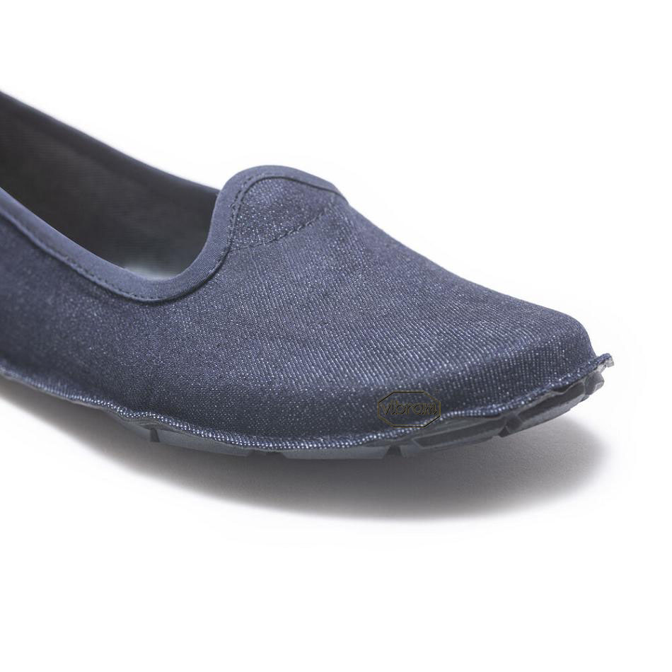 Blue Vibram One Quarter Canvas Women's Shoes | USA_L38