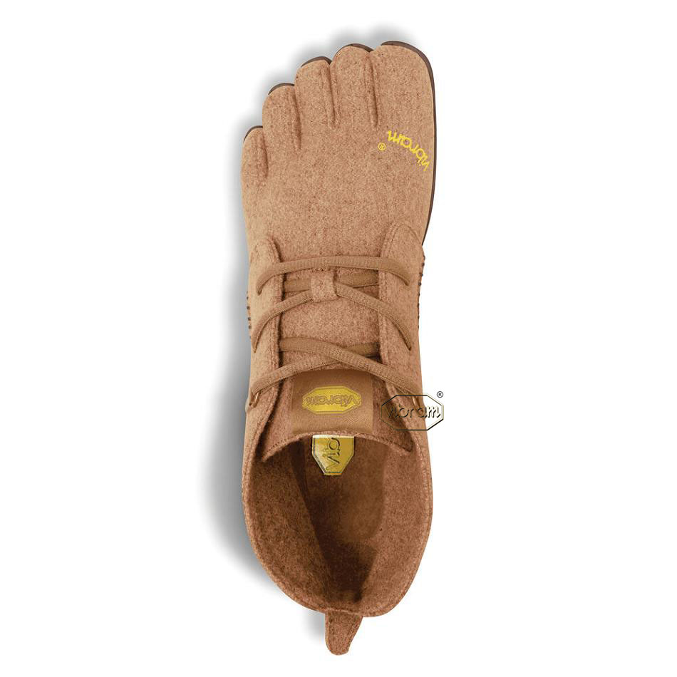 Brown Vibram CVT-Wool Women's Hiking Shoes | USA_A30