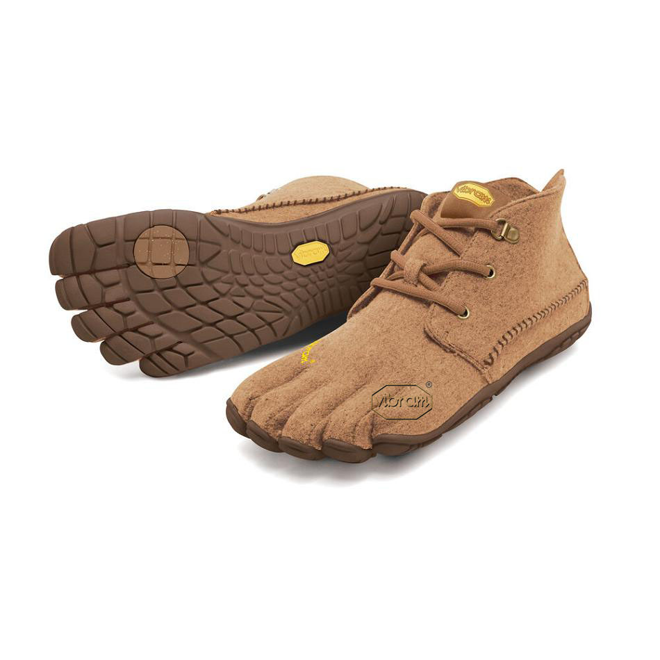 Brown Vibram CVT-Wool Women\'s Hiking Shoes | USA_A30