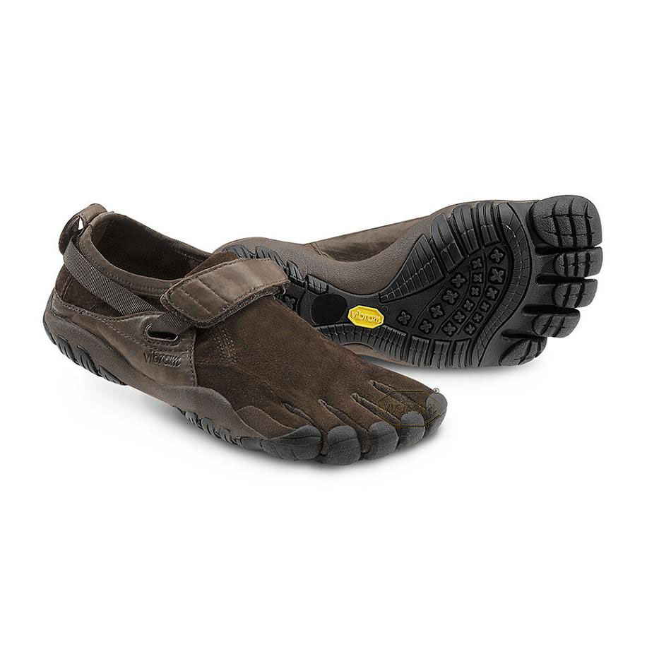 Brown Vibram KSO Trek Women\'s Hiking Shoes | USA_V39