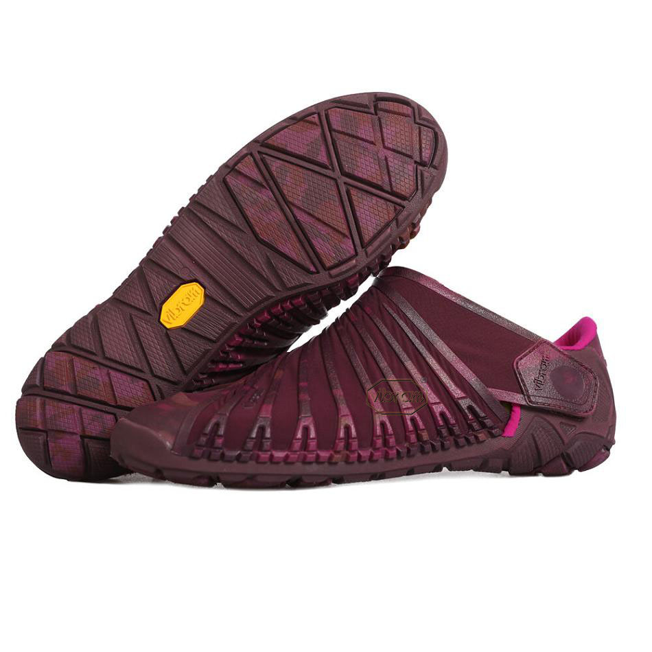 Burgundy Vibram Furoshiki Evo Women\'s Shoes | USA_A09