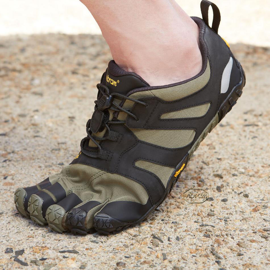 Dark Green / Black Vibram V-Trail 2.0 Women's Trail Running Shoes | USA_A27