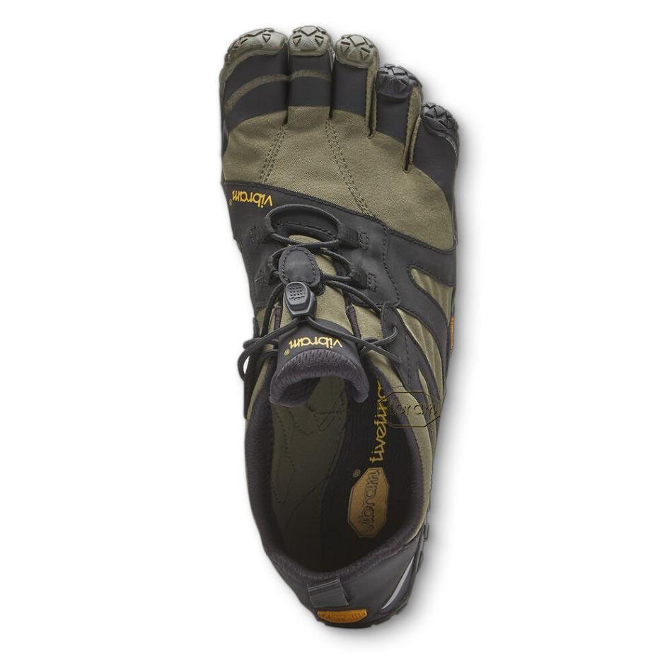 Dark Green / Black Vibram V-Trail 2.0 Women's Hiking Shoes | USA_M66
