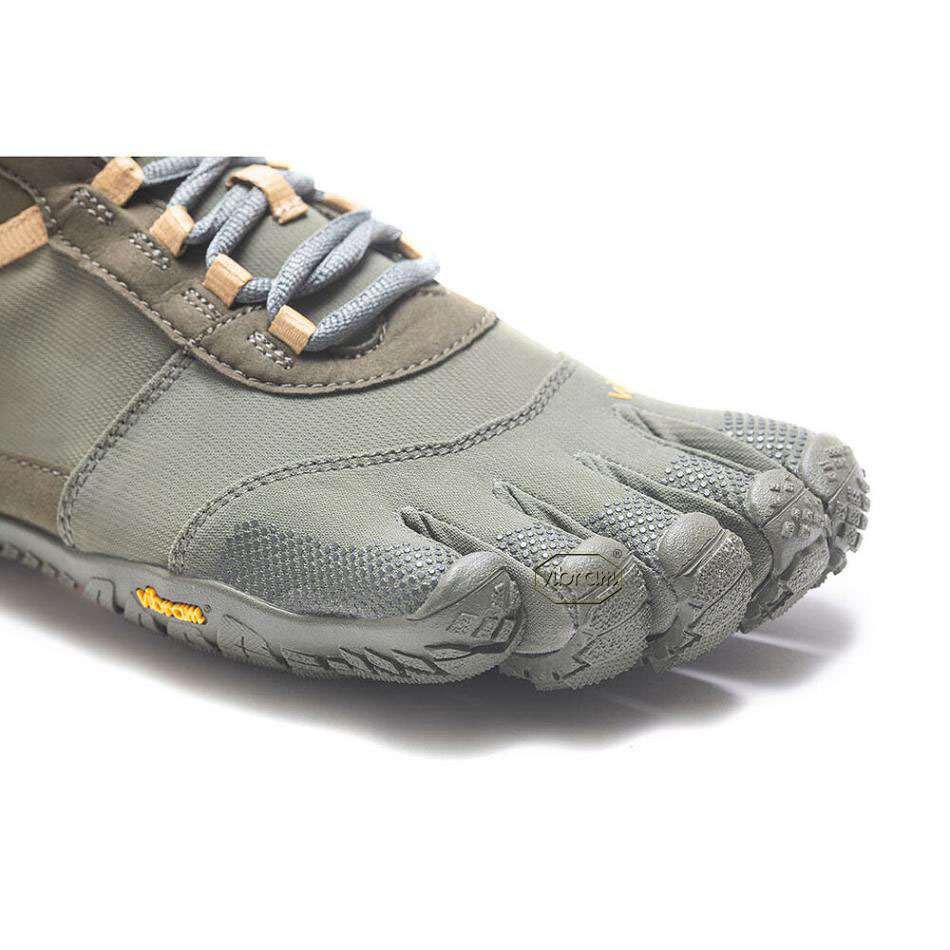 Dark Grey Vibram V-Trek Men's Trail Running Shoes | USA_Q25