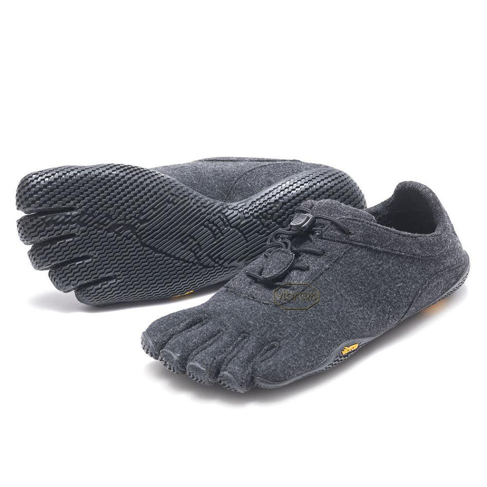 Grey / Black Vibram KSO ECO Wool Women's Casual Shoes | USA_E75