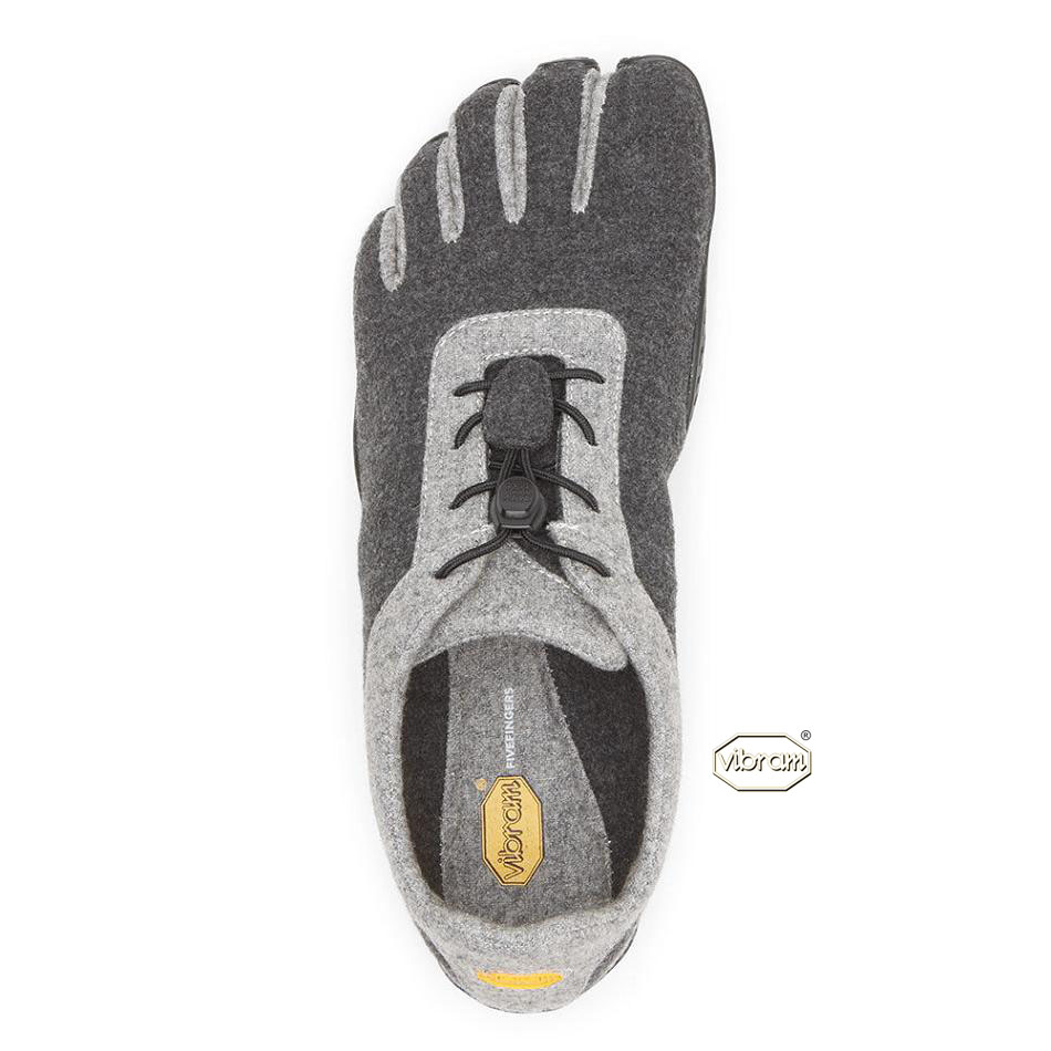 Grey / Black Vibram KSO ECO Wool Women's Casual Shoes | USA_Y03