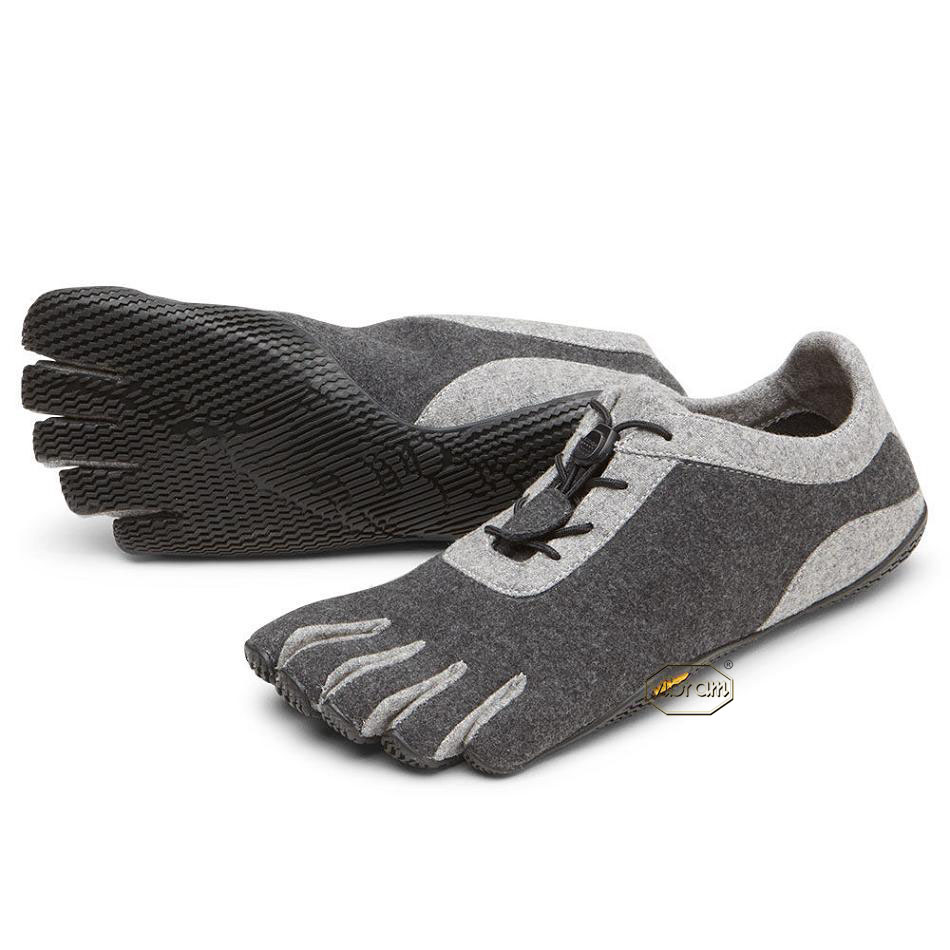 Grey / Black Vibram KSO ECO Wool Women\'s Casual Shoes | USA_Y03