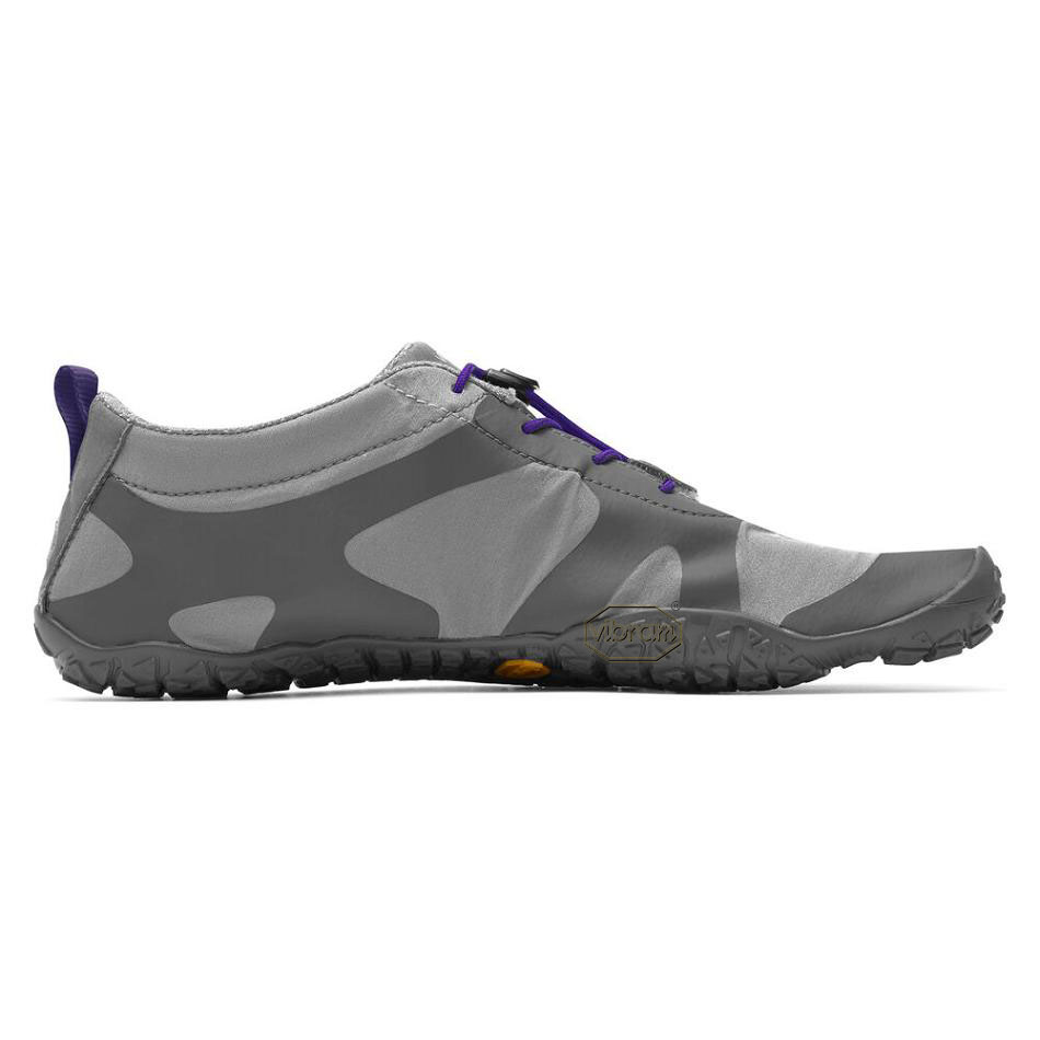 Grey / Purple Vibram V-Alpha Women's Trail Running Shoes | USA_F54