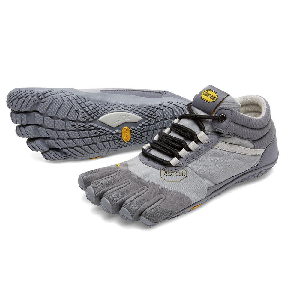 Grey Vibram Trek Ascent Insulated Women\'s Hiking Shoes | USA_J84