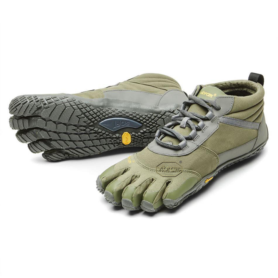 Grey Vibram V-Trek Insulated Women\'s Trail Running Shoes | USA_S10