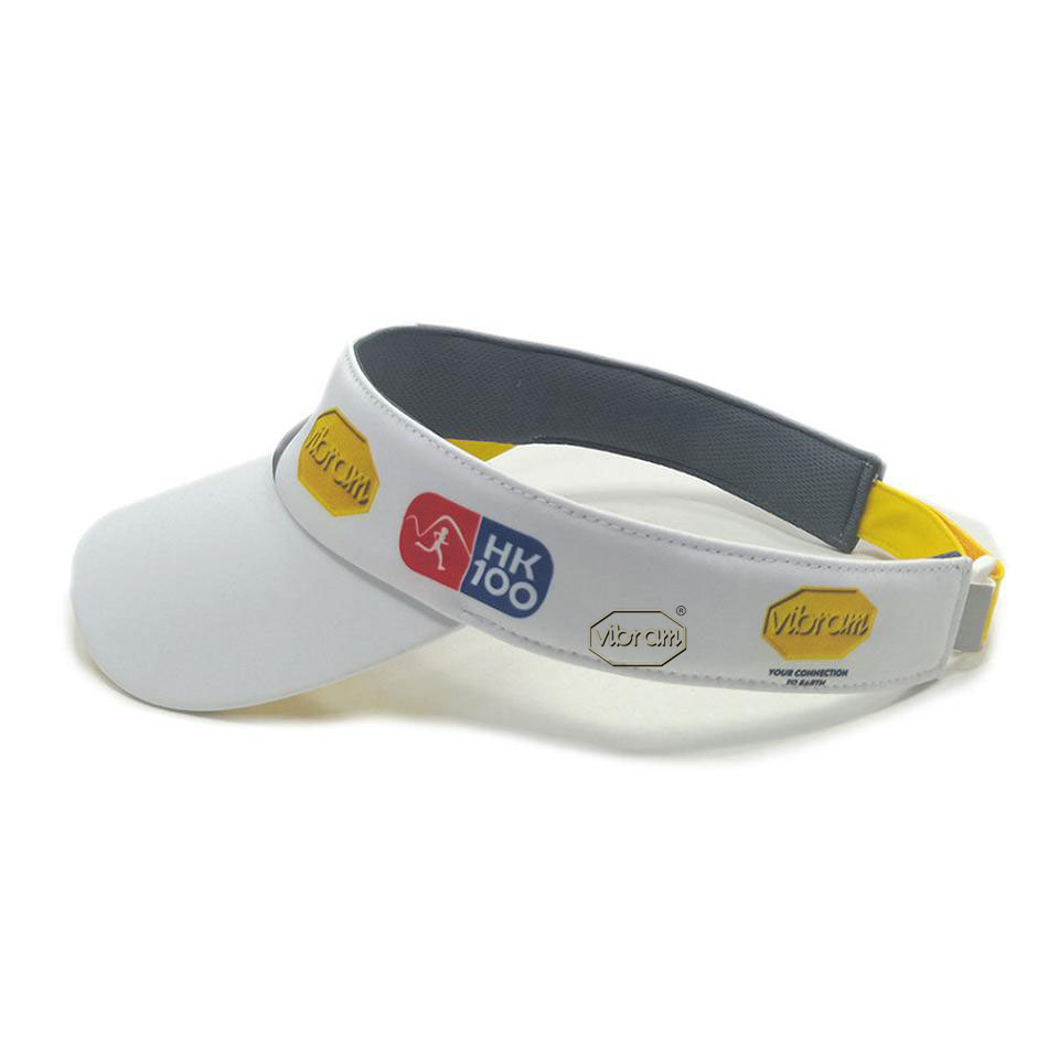 Grey / White / Yellow Vibram Sport Visor Men's Hats | USA_B43