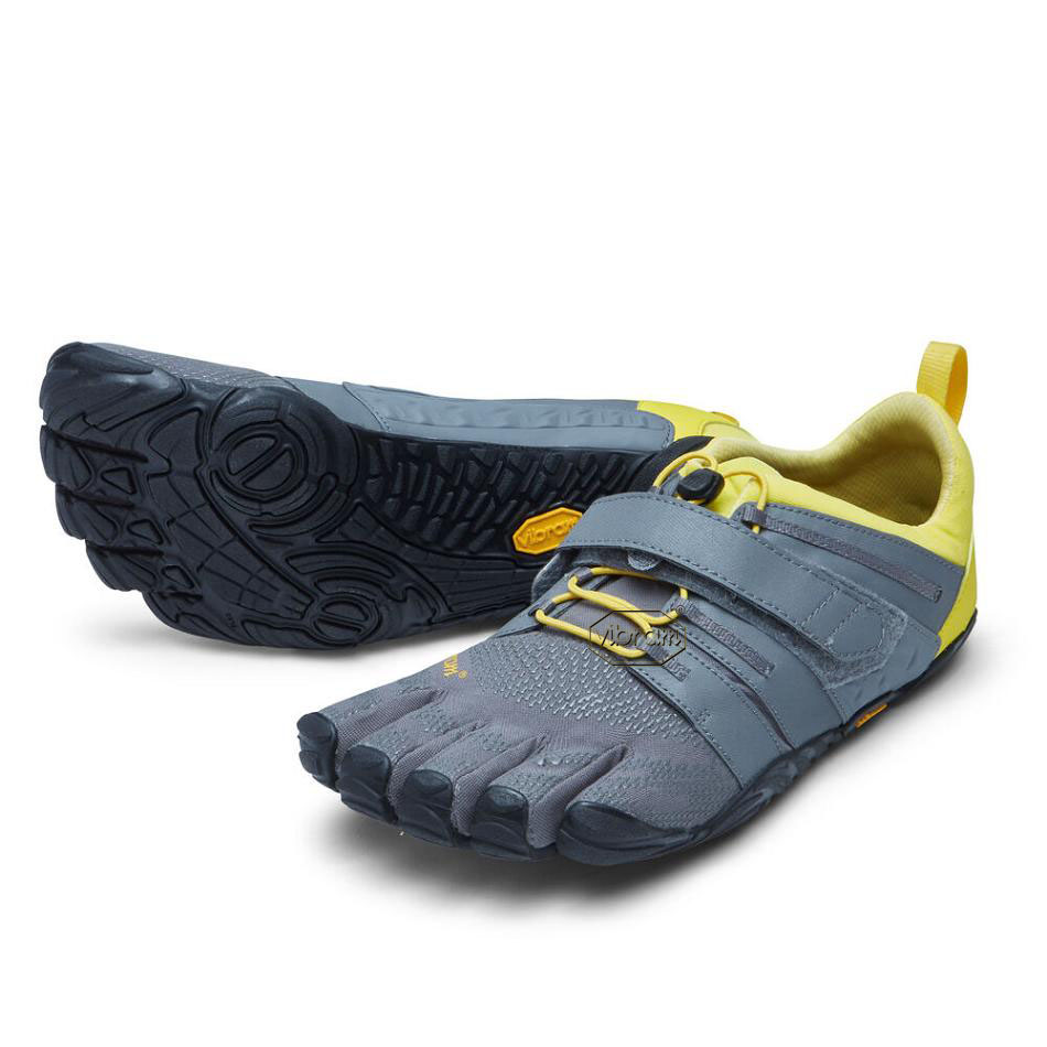 Grey / Yellow / Black Vibram V-Train 2.0 Men\'s Training Shoes | USA_F12