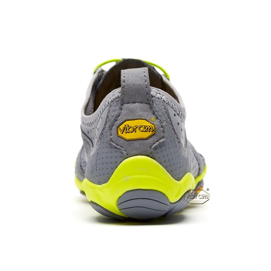 Grey / Yellow Vibram V-Run Women's Training Shoes | USA_M90