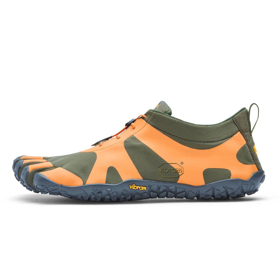 Orange / Grey Vibram V-Alpha Men's Hiking Shoes | USA_S04