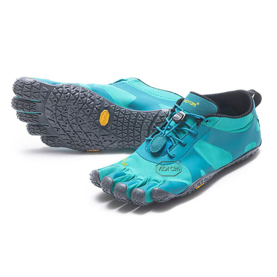 Turquoise / Blue Vibram V-Alpha Women\'s Hiking Shoes | USA_S31