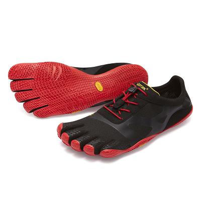 Black / Red Vibram KSO EVO Men's Training Shoes | USA_J39