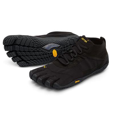 Black Vibram V-Trek Men's Hiking Shoes | USA_G13