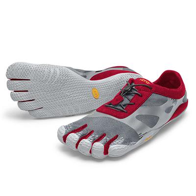 Grey / Red Vibram KSO EVO Men's Training Shoes | USA_B88